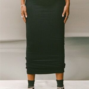 Joah Brown Black maxi Skirt